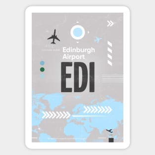 EDI Edinburg Scotland Sticker